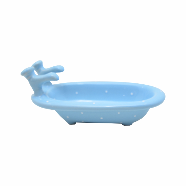 Spa - Banheira Azul com Bolinhas